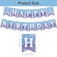 thumbnail image 2 of Banner de cumpleaños Neyeidru Frozen con forma de copo de nieve para invierno, 2 of 7
