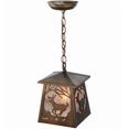 thumbnail image 7 of Meyda 142750 7 in. Square Deer At Dawn Mini Pendant, Antique Copper & Silver Mica, 7 of 7