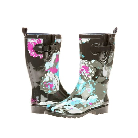 Forever Young Women's Big Floral Printed Rain Boot