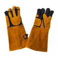 thumbnail image 1 of Guantes para el manejo de animales, manoplas resistentes a mordeduras, guantes para mascotas resistentes al calor para gatos Amarillo negro, 1 of 9