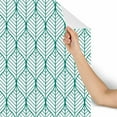 thumbnail image 3 of MuralsPrint Rhombus Green Leaves Removable Wallpaper - 10'ft H x 24''inch W, 3 of 4