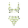thumbnail image 4 of Daiia Frogs and Dragonflies Women's Bikini Set Two Piece Swimsuit High Waisted Bikini Adjustable Straps Bikini Perfect for Beach, Pool, and Summer Vacation-Medium, 4 of 9