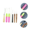 thumbnail image 6 of IBASETOY Crochet Hook For Hair Locs Hair Extension Repair Tools For Women 7Pcs Assorted Color Plastic, 6 of 8