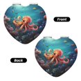 thumbnail image 2 of Easygdp Underwater Plant Octopus Travel Makeup Mirror, 2X Magnifying Mirror 2-Sided Travel Essential Mirror, Magnetic Portable Mirror-Heart Shape, 2 of 9