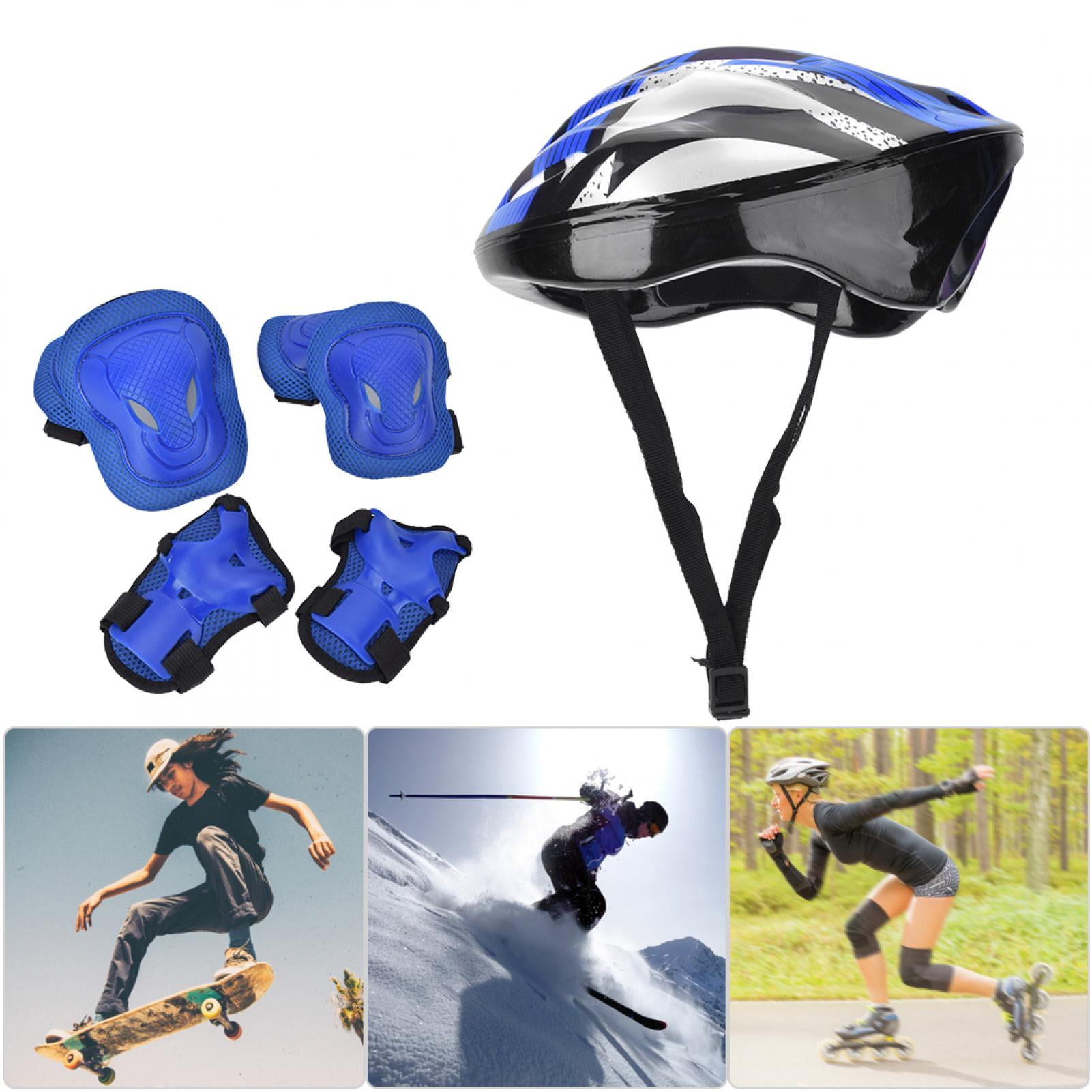 7x Adult Roller Skating Protective Gear Set Knee Pads Elbow Pads Gloves Helmet 