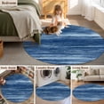 thumbnail image 5 of Round Rug 3.3Ft Washable Non-Slip, Navy Blue Circle Area Rugs for Living Room Bedroom, Vintage Modern Abstract Art Ombre Indoor Floor Mats Carpet Runner for Home Decor Aesthetic, 5 of 8