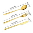 thumbnail image 3 of ZSBCMY Stainless Steel Cutlery Set, Western Style Steak Fork, Elegant Dinner Knife, Modern Tableware Set for Family Dining, 3 of 6