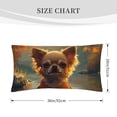 thumbnail image 2 of King Pillow Cases Standard Size - Maple Leaf Meditating Chihuahua Soft Envelope Closure Microfiber Block Print Pillow Cover, Wrinkle Stain Resistant Travel Pillow Covers Standard Size 20x36in, 2 of 7