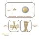 thumbnail image 2 of Medalla Láser de Oro 10k Imperial Jewelry Sagrado Corazón de Jesús 12 MM 0.5 Gramos, 2 of 3