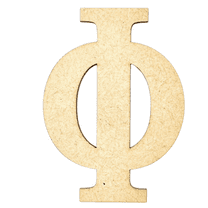 Krafty Supply 20" Tall Greek Wood Letter PHI | 1/8" Thick | Greek Alphabet | MDF Letters