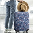 thumbnail image 2 of Blue Baseball Silhouette Pattern Luggage Cover Fashion Suitcase Cover Baggage Covers Fit 25-28 Inch Luggage (Go Travel), 2 of 5