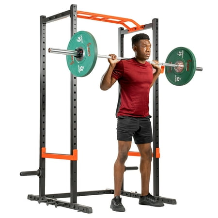 Sunny Health & Fitness Power Zone Power Rack, Home Gym Station Power Cage, Strength Exercise Equipment, SF-XF9925
