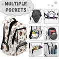 thumbnail image 7 of Pzuqiu Highland Cow Bow School Backpacks 17 Inch Large Capacity Kids Teenagers Schoolbags Bookbags Casual Travel Daypack with Front Zipper Breathable Teen Girls Backpack, 7 of 7