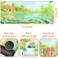thumbnail image 3 of Cute Frogs in The Water Gaming Mouse Pad,Large Non-Slip Thick Stitched Edge Mouse Mat for Home Office Gaming Keyboard Desk Pad (35.4 x 15.7 Inches), 3 of 6