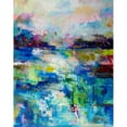 thumbnail image 3 of Vertentes, Jeanette 20x24 Black Modern Framed Museum Art Print Titled - Abstract Evening, 3 of 5