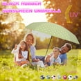 thumbnail image 4 of Mini Sun Umbrella Small Parasol Umbrella for Sun Folding Portable UV Umbrella for Sun Protection Travel Foldable Compact Umbrellas for Sun and Rain Lightweight Windproof Parasol, 4 of 7
