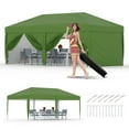 thumbnail image 1 of Tente Gazebo Pop-Up avec 3 Hauteurs Réglables, Toit Imperméable et Protection UV, Auvent Extérieur, Abri Moustiquaire Instantané et Portable pour Patio, Cour Arrière, Jardin, 1 of 7
