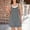 *Gray, variant on Women's Linen Backless Spaghetti Strap Romper with Pockets,Solid Color Casual Short Jumpsuit Purple,Women's Plus XXL