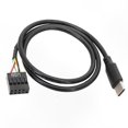 thumbnail image 2 of USB 9-Pin to Type C Cable for Motherboard-Compatible LCD Displays, 2 of 5