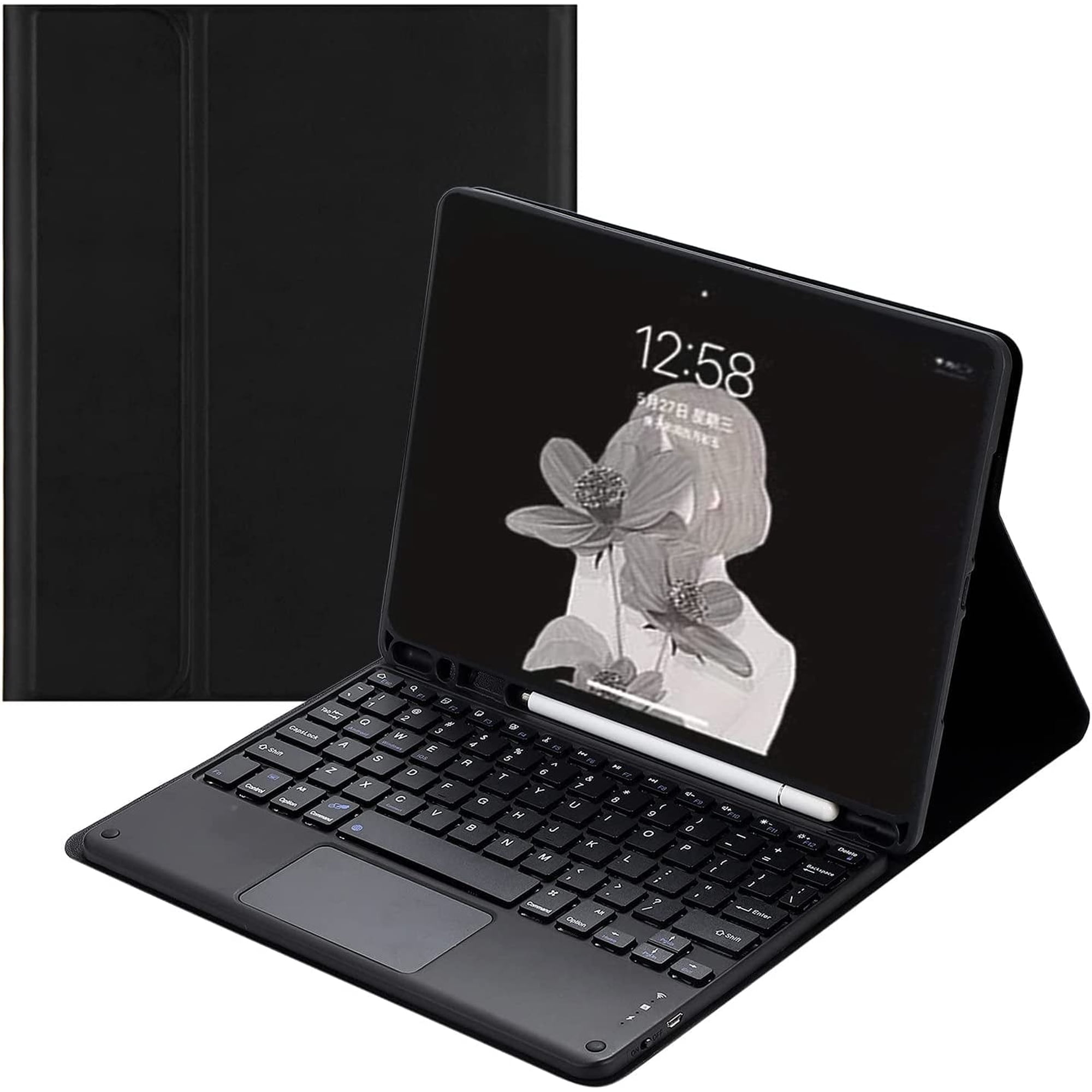 iPad Pro 11 inch 4th 3rd 2nd Generation Keyboard case with trackpad Cute Color Keyboard Ultra-Thin Removable Bluetooth Smart Keyboard Cover