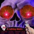 thumbnail image 6 of 4 Pack Halloween Decoration LED Glowing Light Up for Skulls Eyes, Horror DIY Glowing Eyes Lights Battery Operated for Halloween Decoration Masks, Skulls, Pumpkin, Spider, Tombstone Props (Red), 6 of 9