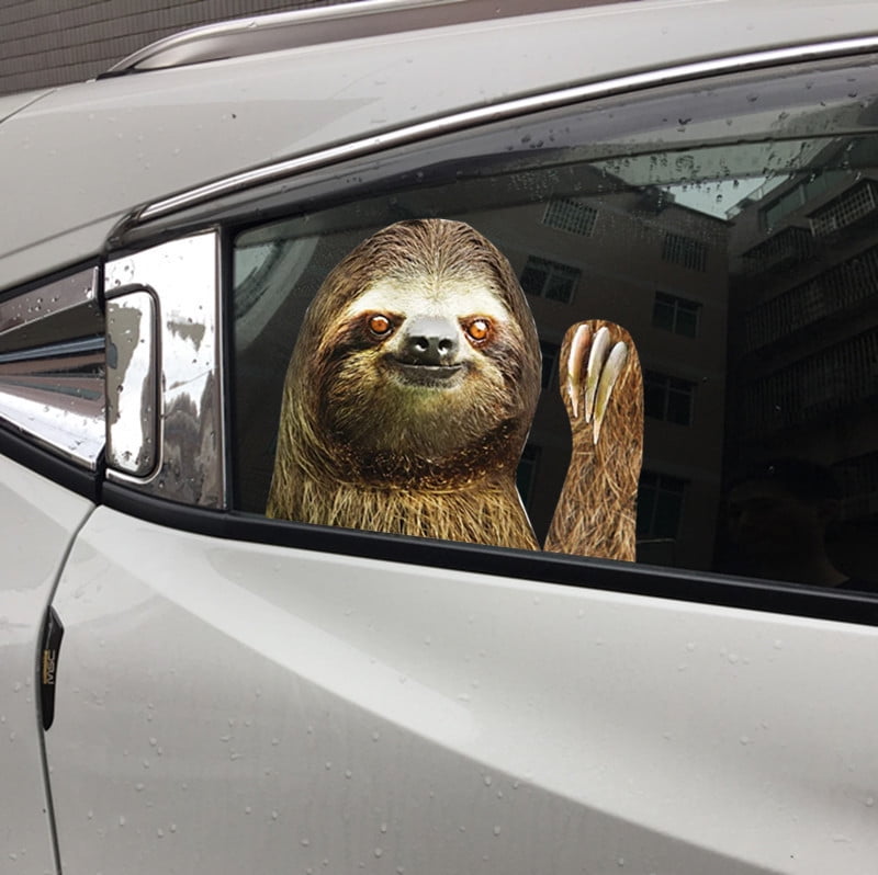 Landscape Sloth Car Sticker 
