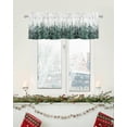 thumbnail image 6 of Christmas Valances for Windows Pine Tree Forest Christmas Kitchen Curtain Valances Rod Pocket Snowflake Window Curtain Treatment Short Topper Curtains Seasonal Valance Christmas Decor, 54x18 Inch, 6 of 6