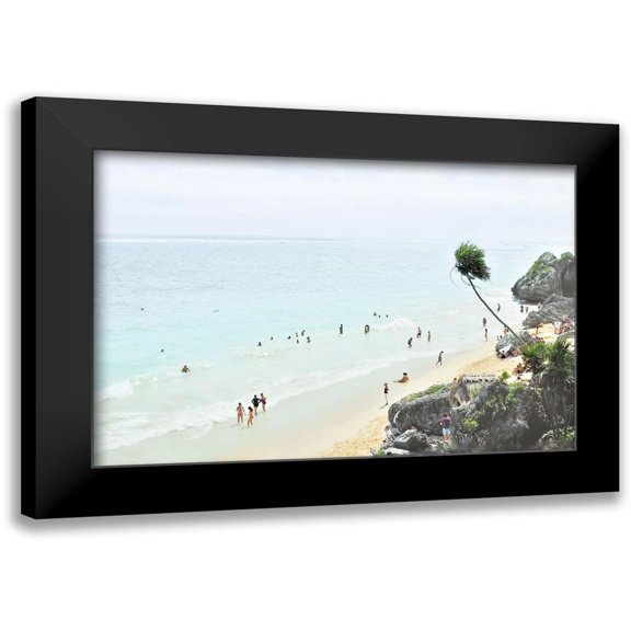 Murdock, Ramona 14x11 Black Modern Framed Museum Art Print Titled - Tulum Beach II