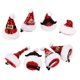 thumbnail image 1 of Pinzas para el cabello navideñas ANGGREK con sombrero de Papá Noel, 1 of 8