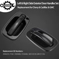 thumbnail image 3 of Exterior Door Handles Set Front Rear Left Driver & Right Passenger Compatible with - Chevy Silverado Suburban Tahoe Avalanche GMC Sierra Yukon Cadillac Escalade, 3 of 7