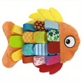 thumbnail image 1 of Multicolor Flappy Fish Plush Dog Toy with Crinkle and Squeaker, Soft Stuffed Design for All Dog Sizes, Plush Dog Toy, 1 of 5
