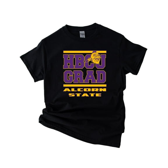 Alcorn State University HBCU Gold and Black Pride Graphic V61455 Unisex T-Shirt, up to 5XL