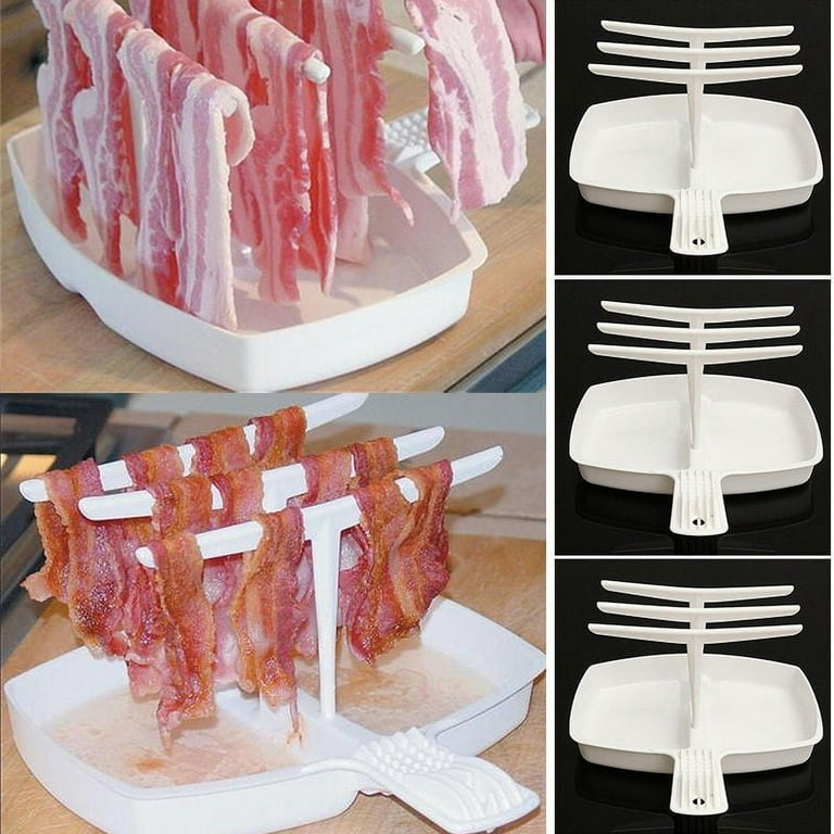 Anchor Ovenware MICROWAVE BACON RACK Cooker Meat Rack Dish Grill Oven Drip  Tray