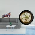 thumbnail image 2 of Figuras de toro de resina modernas, de arte coloridas, colección de esculturas de animales de Feng Shui, estatuas con resina en relieve decorati, 2 of 8