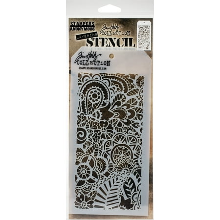 UPC: 0787790630715 | Tim Holtz Layered Stencil 4.125 X8.5 -Doodle Art 2 -Layered