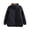 Black, variant on Women Winter Jacket with Stand Collar Button Placket Solid Color Flower Pattern Cotton Coat Windproof Warm Thicken Casual Loose Overcoat for Indoor Outdoor