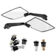 thumbnail image 1 of 2Pcs Motorcycle Modified Rearview Mirror Reverse Rear View Side Mirrors Carbon Fiber, 1 of 5