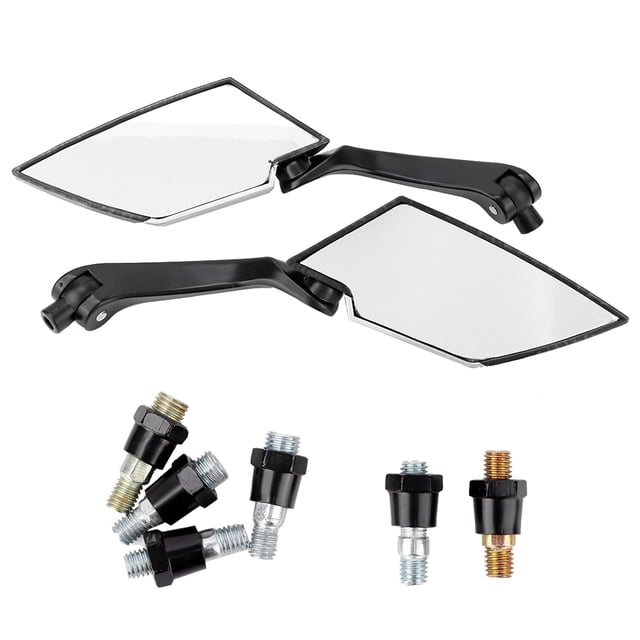 2Pcs Motorcycle Modified Rearview Mirror Reverse Rear View Side Mirrors Carbon Fiber