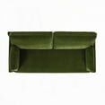 thumbnail image 4 of Modern 75.5" Farmhouse Sofa in Olive Green Performance Velvet, 4 of 9
