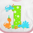 thumbnail image 4 of Inktastic Dinosaur First Birthday Party Boys or Girls Baby Bib, 4 of 4