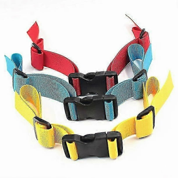 Backpack Chest Straps, Anti Slip Chest Strap Nylon Sternum Strap Backpack Chest Harness Adjustable Chest Strap For Rucksack (3pcs, Red+blue+yellow)