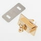 thumbnail image 5 of 12x Bolsa de material cuero PU Base inferior Lock Hardware de metal para suministros de fabricación de bolsas, 5 of 9