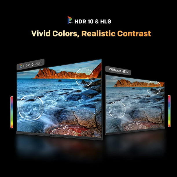 SKYWORTH 32 Inch QLED Smart TV, HD TV Compatible with Google TV
