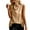 Khaki, variant on Cathalem Summer Tank Tops for Women Summer Sleeveless High Neck Casual Slim Fitted Basic Knit Shirts,Pink M