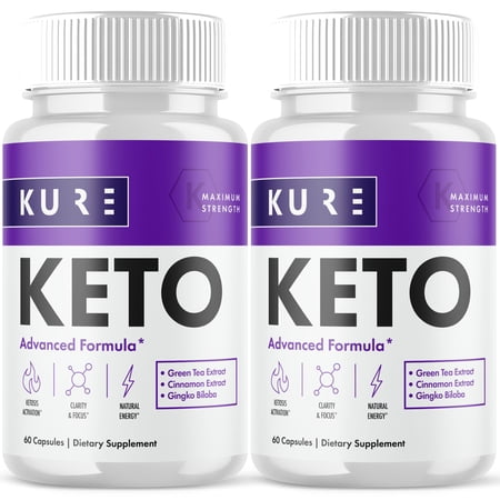 (2 Pack) Kure Keto Pills - Supplement for Weight Loss Appetite Control & Suppressants - 120 Capsules