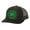 Black/Black, variant on Mens St. Patrick's Day Shenanigans Squad Clover Embroidered Mesh Back Trucker Hat, Black/Black