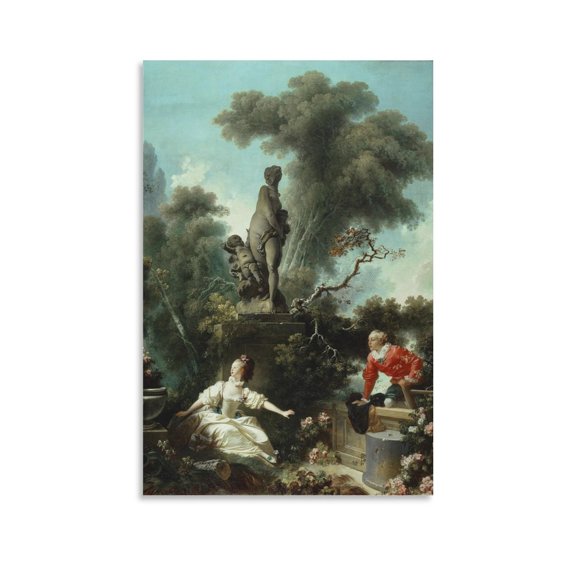 Posters for Room Aesthetic Jean-Honoré Fragonard Retro Decor Print Photo Art Painting Canvas Poster Home Decorative Bedroom Modern Decor Posters Gifts 12x18inch(30x45cm)
