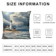 thumbnail image 5 of GOSMITH Beach Lighthouse Throw Pillow Covers Square Pillowcase for Bedroom Couch Livingroom Case, 5 of 5