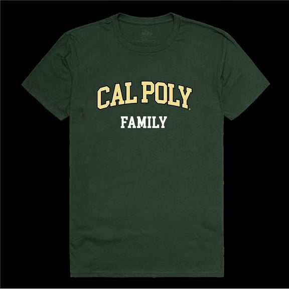 W Republic 571-167-FOR-02 California Polytechnic State University San Luis Obispo Mustangs Family T-Shirt, Forest Green - Medium