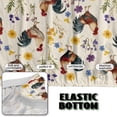 thumbnail image 6 of SCRAWLGOD Rooster Daisy Print Sofa Slipcover Without Armrest for Living Room Soft Stretch Sofa Slipcover Washable Couch Cover 3 Seater, 6 of 8